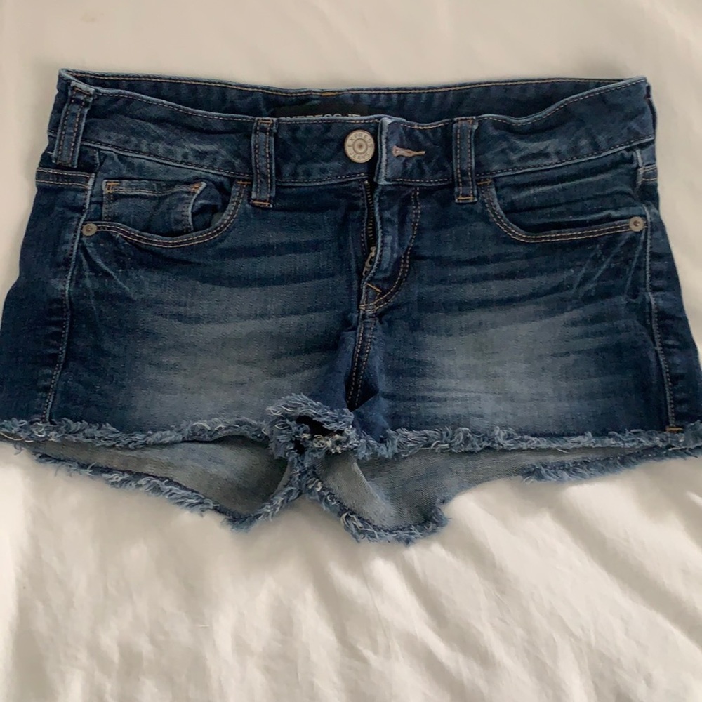 Express denim cut off shorts